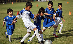 مدرسه فوتبال نیروی انتظامی قزوین افتتاح شد